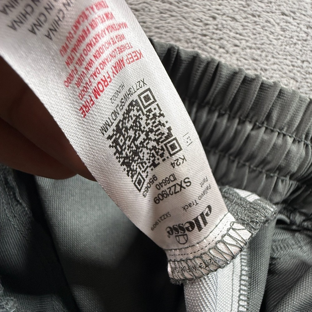 Ellesse Palavo Track Pants Mens L Gray Athletic Joggers Stretch Waist Sports - Picture 5 of 10